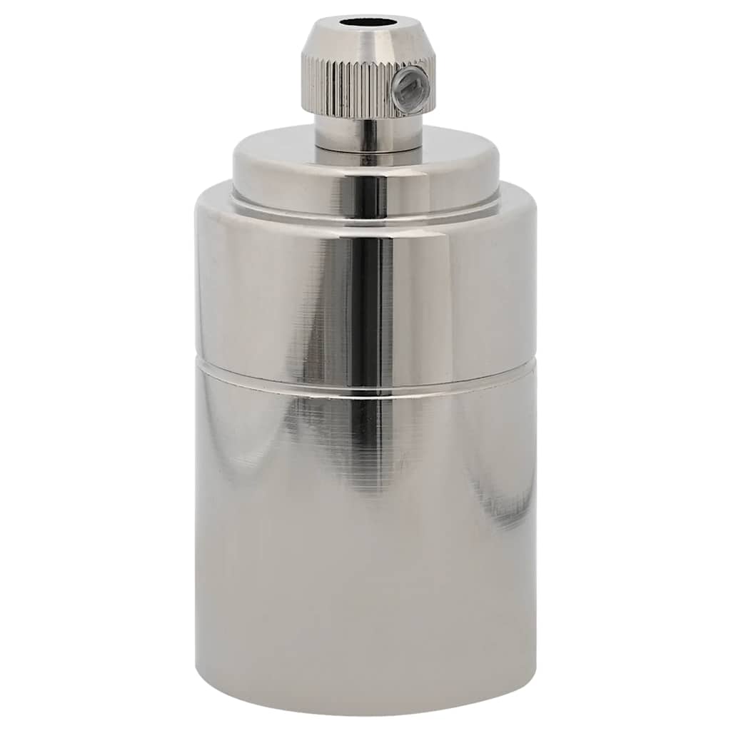 vidaXL Lamp Holders 2 pcs Satin Nickel E27