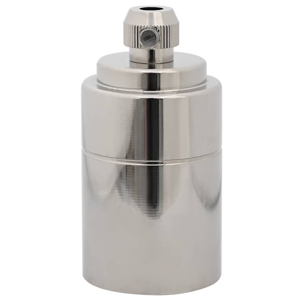 vidaXL Lamp Holders 2 pcs Satin Nickel E27