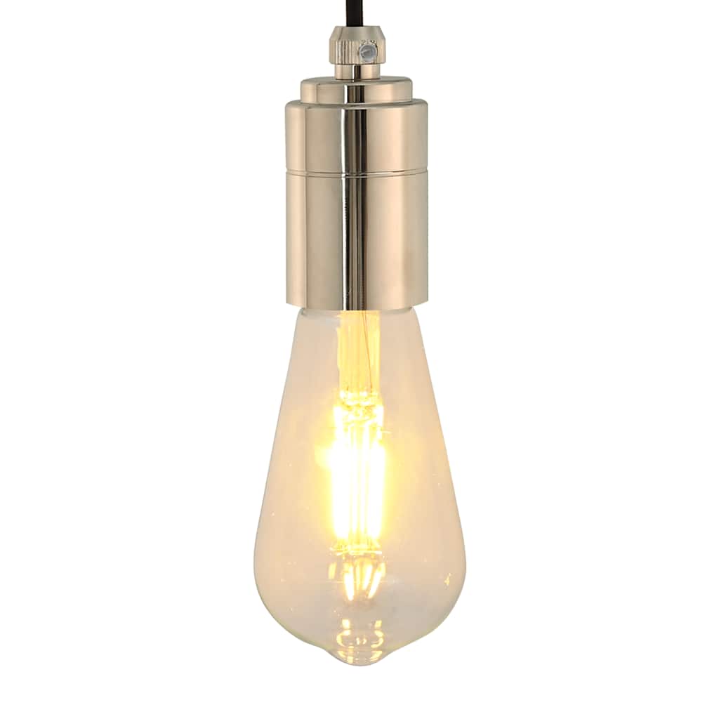 vidaXL Lamp Holders 2 pcs Satin Nickel E27