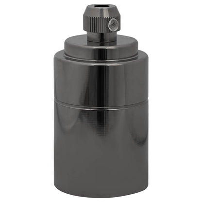 vidaXL Lamp Holders 2 pcs Glossy Black E27