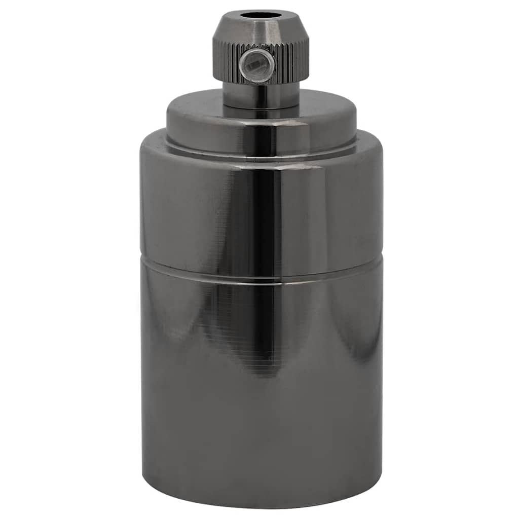 vidaXL Lamp Holders 2 pcs Glossy Black E27