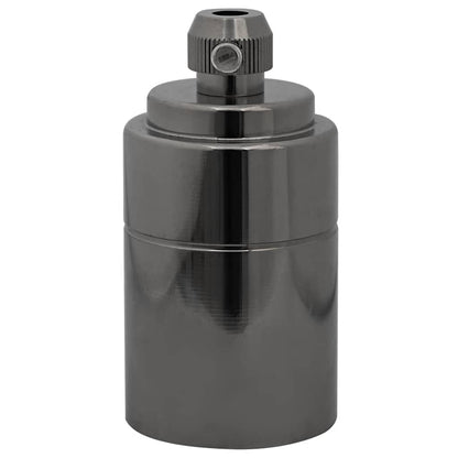 vidaXL Lamp Holders 2 pcs Glossy Black E27