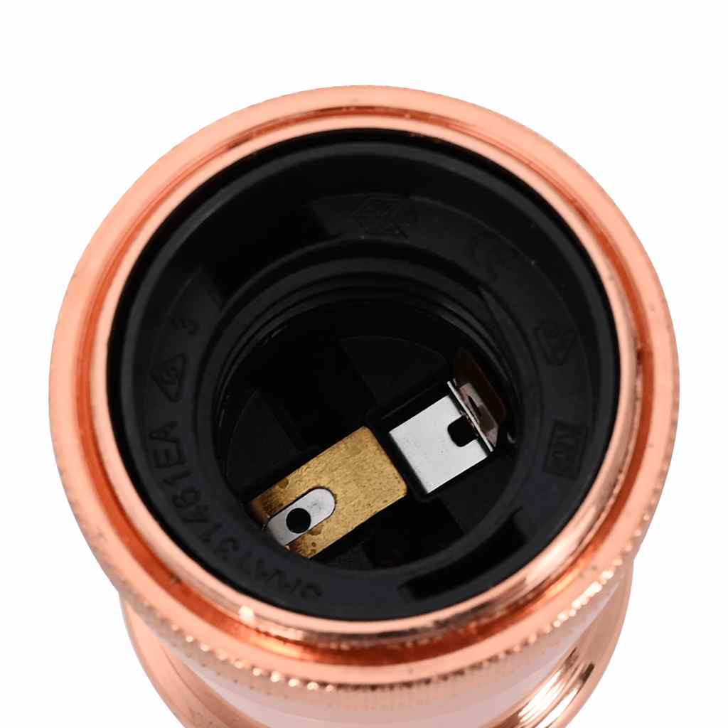 vidaXL Lamp Holders 2 pcs Rose Gold E27