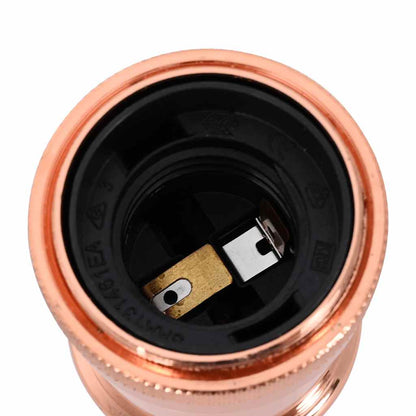 vidaXL Lamp Holders 2 pcs Rose Gold E27