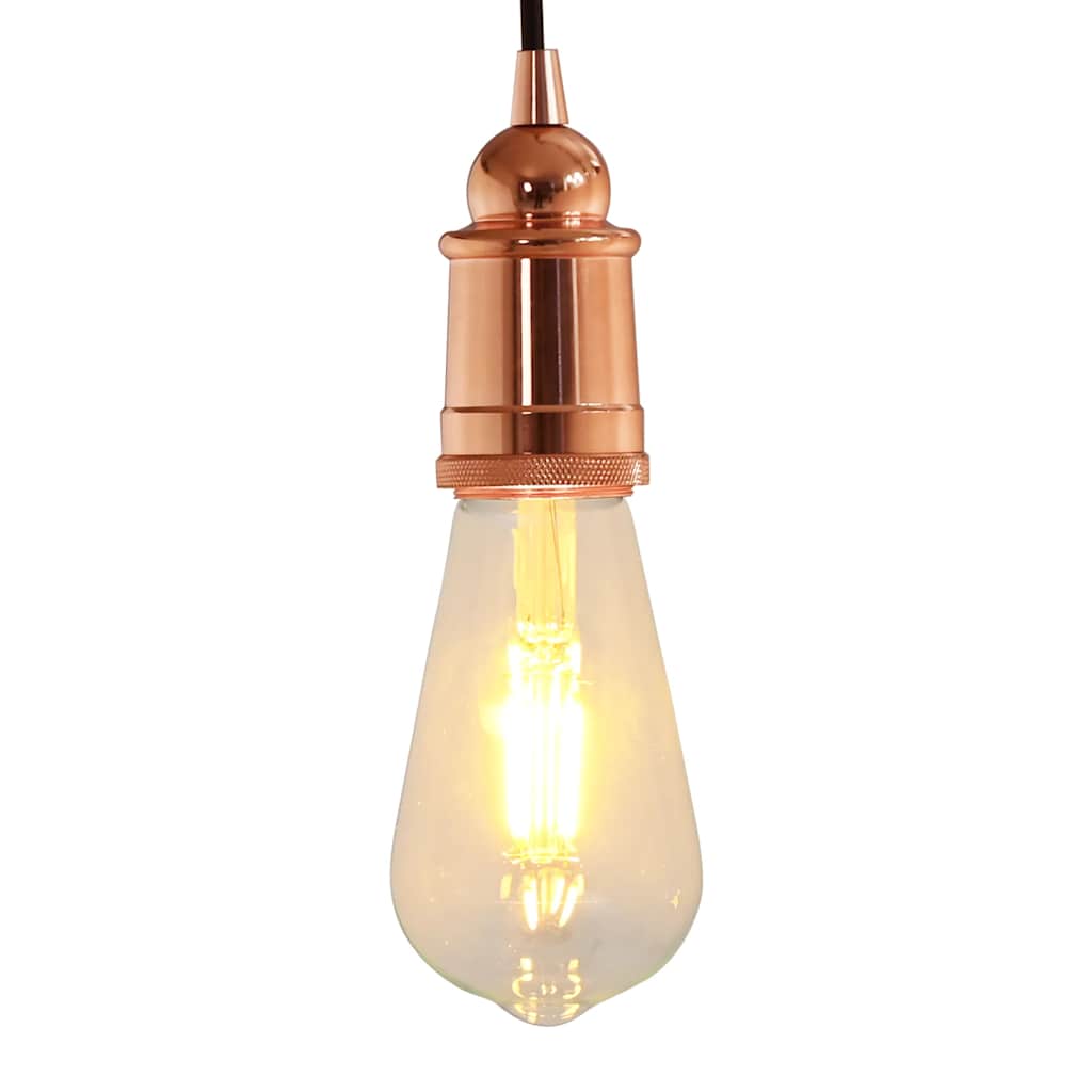vidaXL Lamp Holders 2 pcs Rose Gold E27