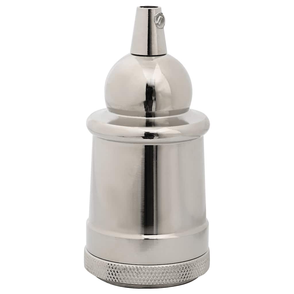 vidaXL Lamp Holders 2 pcs Satin Nickel E27