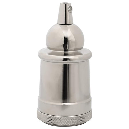 vidaXL Lamp Holders 2 pcs Satin Nickel E27