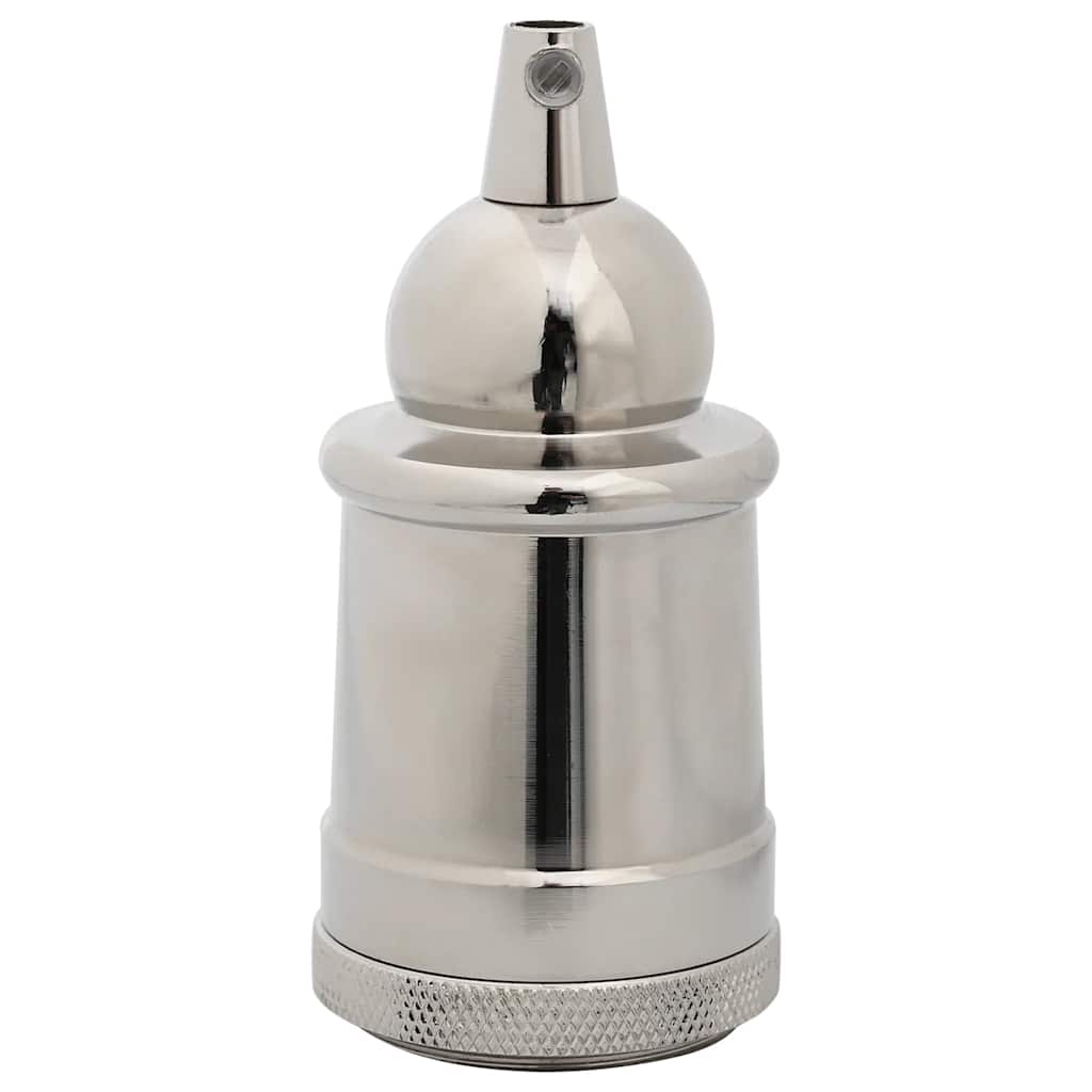 vidaXL Lamp Holders 2 pcs Satin Nickel E27