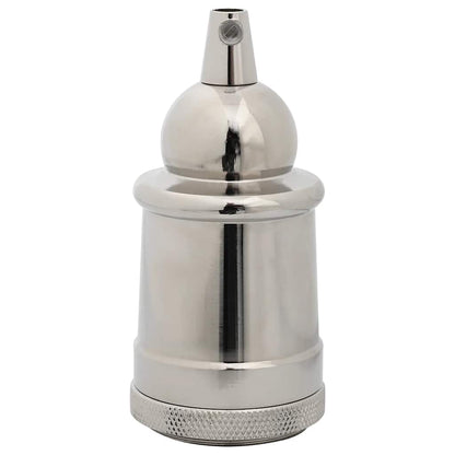vidaXL Lamp Holders 2 pcs Satin Nickel E27
