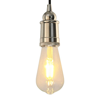 vidaXL Lamp Holders 2 pcs Satin Nickel E27