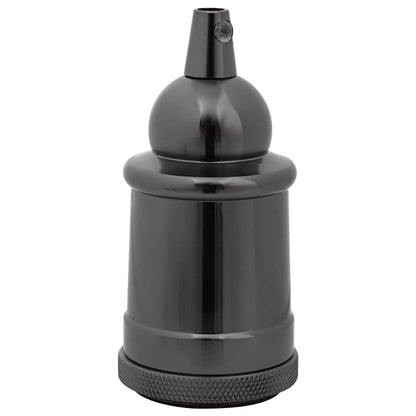 vidaXL Lamp Holders 2 pcs Glossy Black E27