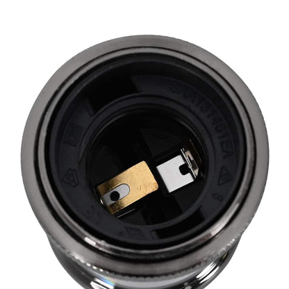vidaXL Lamp Holders 2 pcs Glossy Black E27