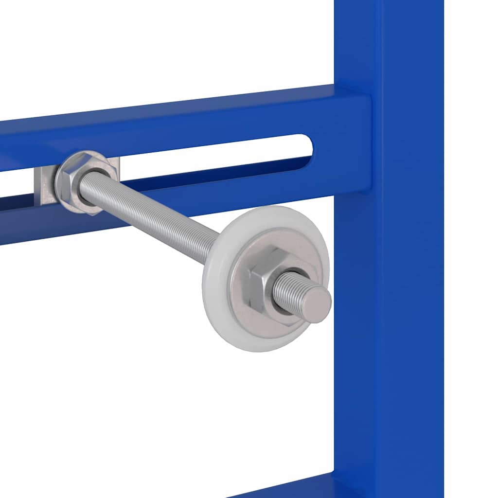 vidaXL Bathroom Wall Support Height Adjustable Blue 50 x 3 x 112 cm