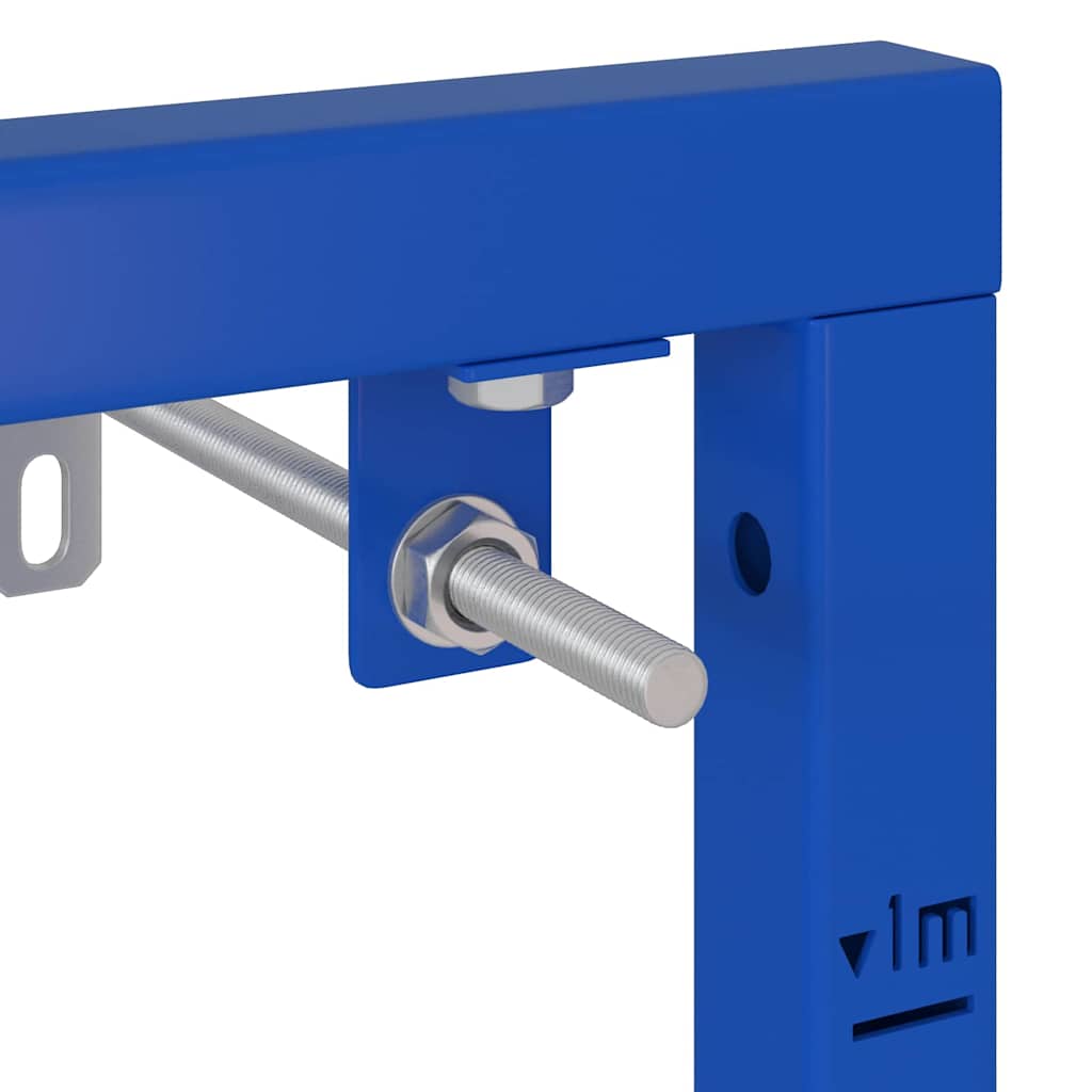vidaXL Bathroom Wall Support Height Adjustable Blue 50 x 3 x 112 cm