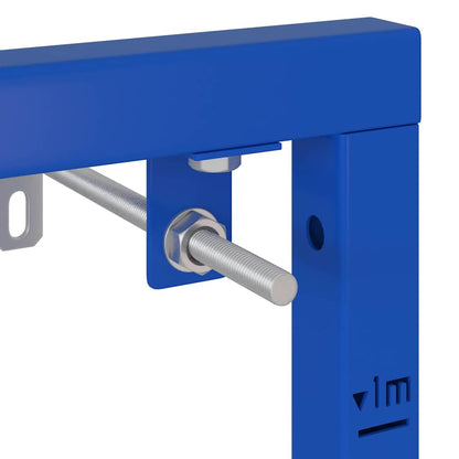 vidaXL Bathroom Wall Support Height Adjustable Blue 50 x 3 x 112 cm