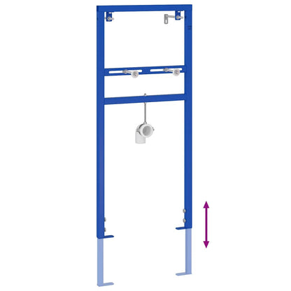 vidaXL Bathroom Wall Support Height Adjustable Blue 50 x 3 x 112 cm