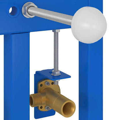 vidaXL Bathroom Wall Support Height Adjustable Blue 50 x 3 x 112 cm