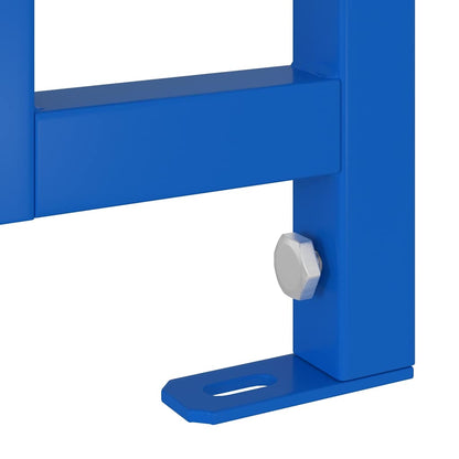 vidaXL Bathroom Wall Support Height Adjustable Blue 50 x 3 x 112 cm