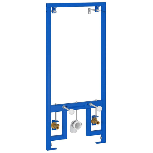 vidaXL Bathroom Wall Support Height Adjustable Blue 50 x 3 x 112 cm