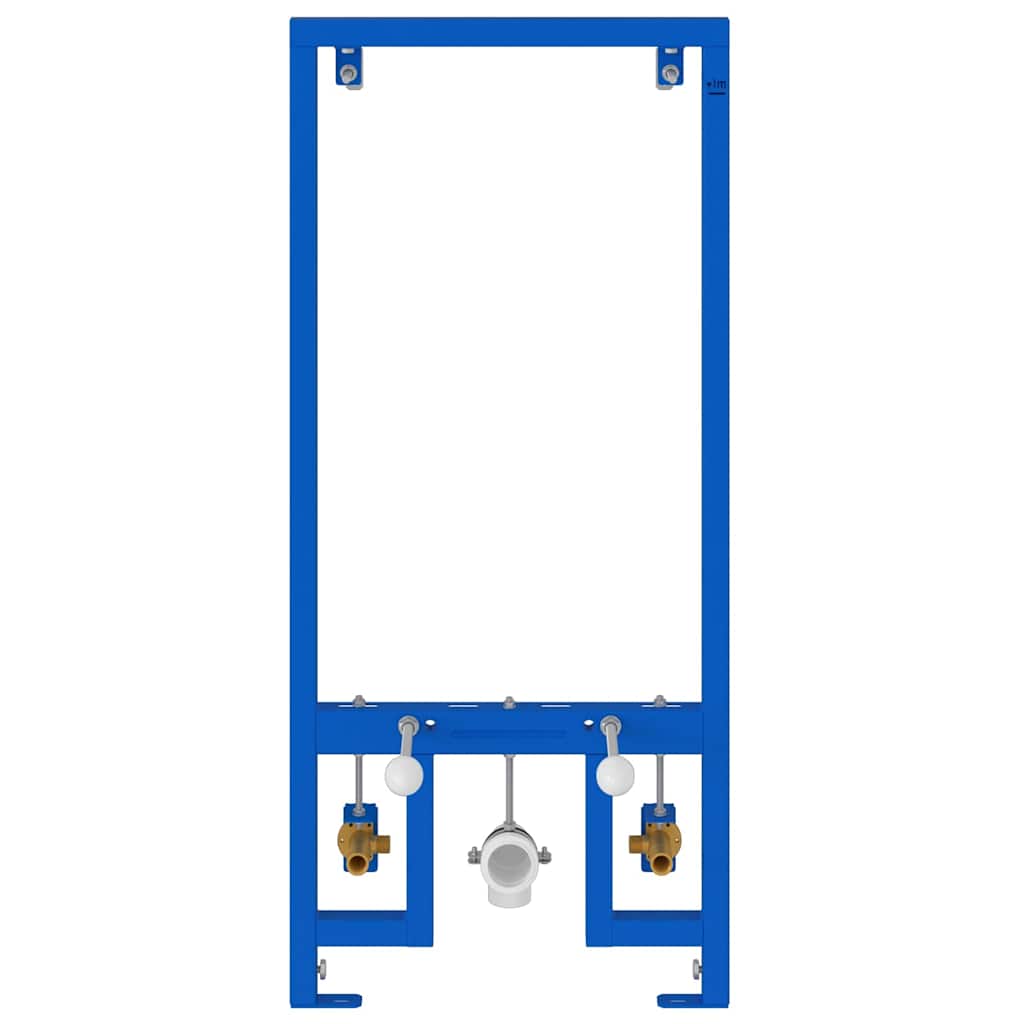 vidaXL Bathroom Wall Support Height Adjustable Blue 50 x 3 x 112 cm