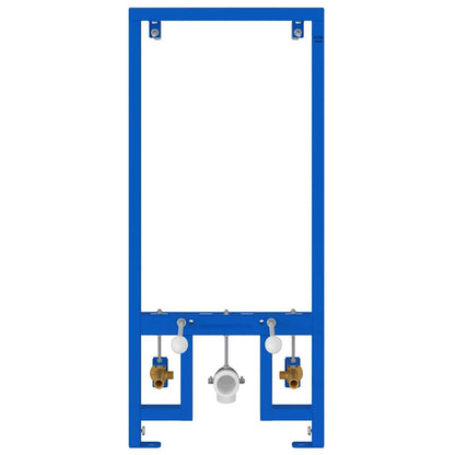vidaXL Bathroom Wall Support Height Adjustable Blue 50 x 3 x 112 cm