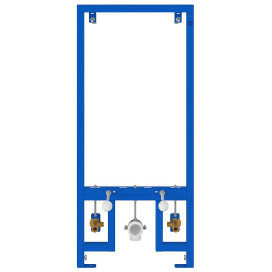 vidaXL Bathroom Wall Support Height Adjustable Blue 50 x 3 x 112 cm