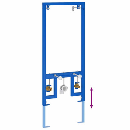 vidaXL Bathroom Wall Support Height Adjustable Blue 50 x 3 x 112 cm