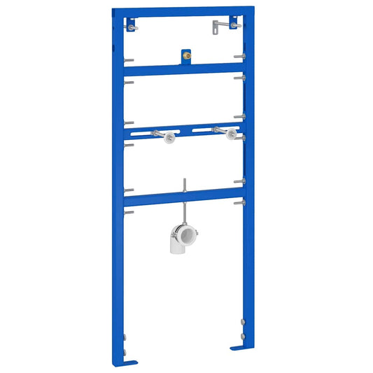 vidaXL Bathroom Wall Support Height Adjustable Blue 50 x 3 x 112 cm