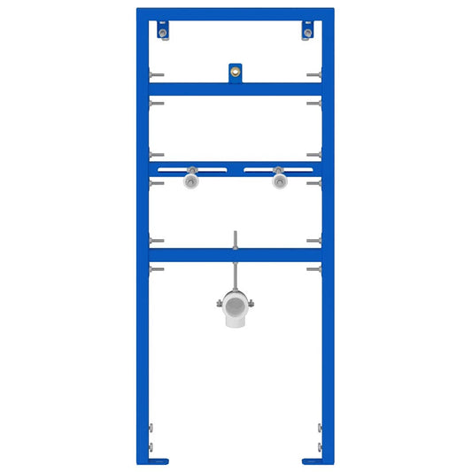 vidaXL Bathroom Wall Support Height Adjustable Blue 50 x 3 x 112 cm