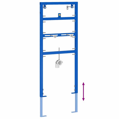 vidaXL Bathroom Wall Support Height Adjustable Blue 50 x 3 x 112 cm