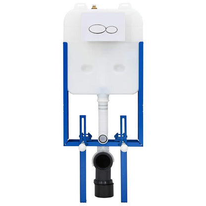 vidaXL Cistern Frame Height Adjustable White 50 x 8 x 131 cm Steel