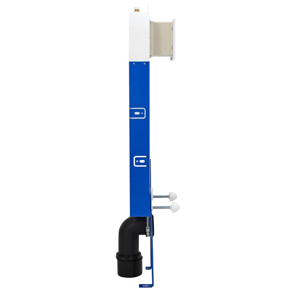 vidaXL Cistern Frame Height Adjustable White 50 x 8 x 131 cm Steel