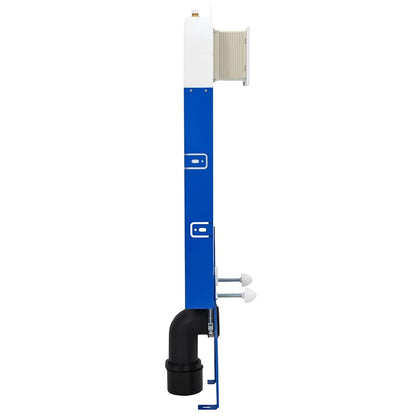vidaXL Cistern Frame Height Adjustable White 50 x 8 x 131 cm Steel