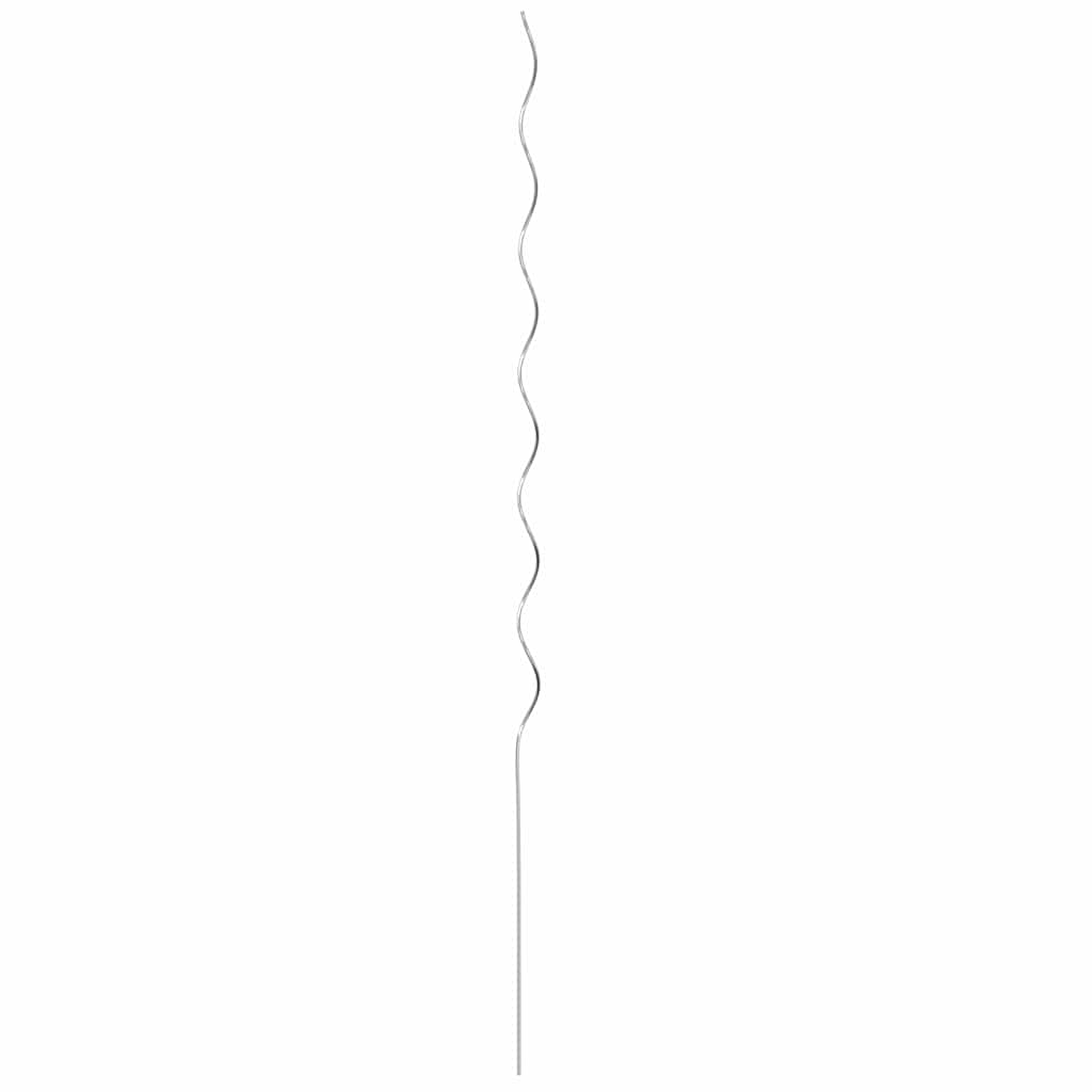 vidaXL Plant Support 50 pcs Silver 150 x 0.6 x 0.6 cm Steel