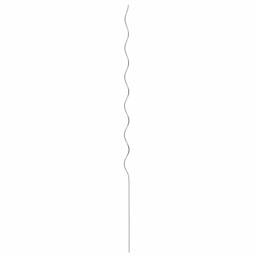 vidaXL Plant Support 20 pcs Silver 150 x 0.6 x 0.6 cm Steel