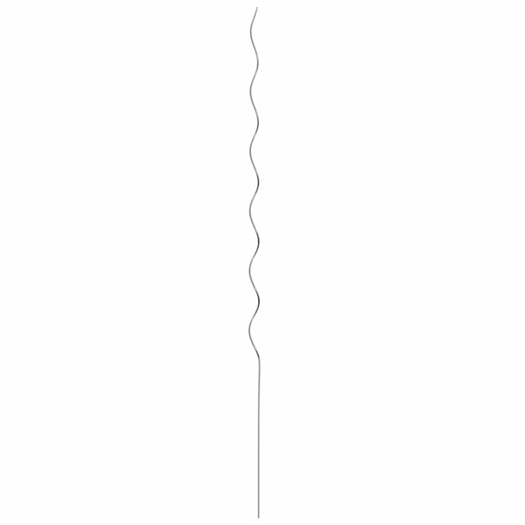 vidaXL Plant Support 5 pcs Silver 150 x 0.6 x 0.6 cm Steel