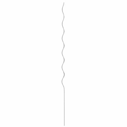 vidaXL Plant Support 5 pcs Silver 150 x 0.6 x 0.6 cm Steel