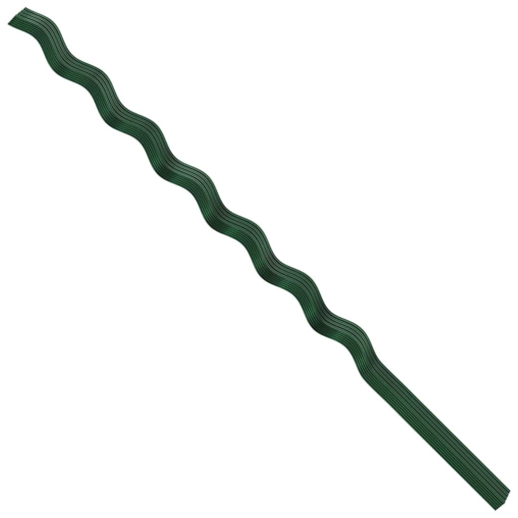 vidaXL Plant Support 50 pcs Green 170 x 0.6 x 0.6 cm Steel