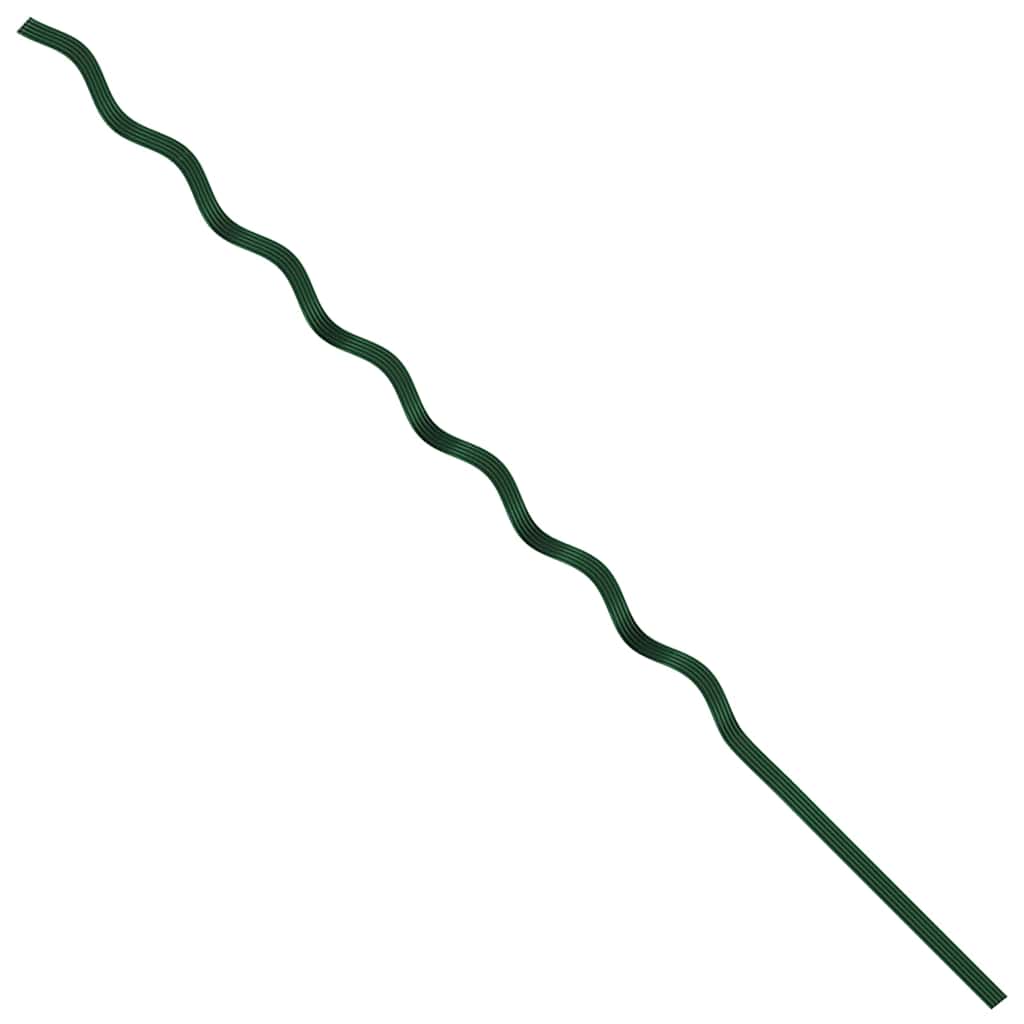 vidaXL Plant Support 5 pcs Green 170 x 0.6 x 0.6 cm Steel
