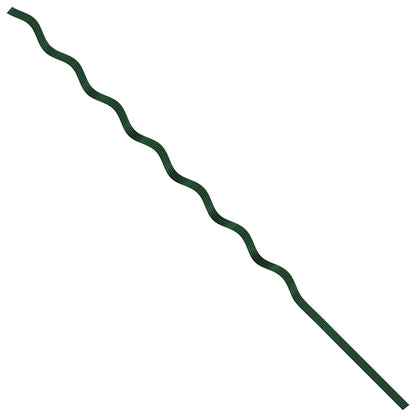 vidaXL Plant Support 5 pcs Green 170 x 0.6 x 0.6 cm Steel