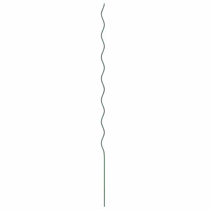 vidaXL Plant Support 5 pcs Green 170 x 0.6 x 0.6 cm Steel