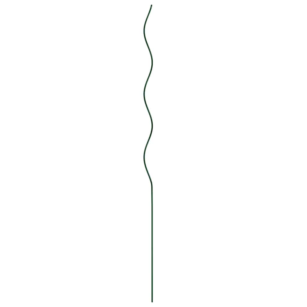 vidaXL Plant Support 5 pcs Green 110 x 0.6 x 0.6 cm Steel