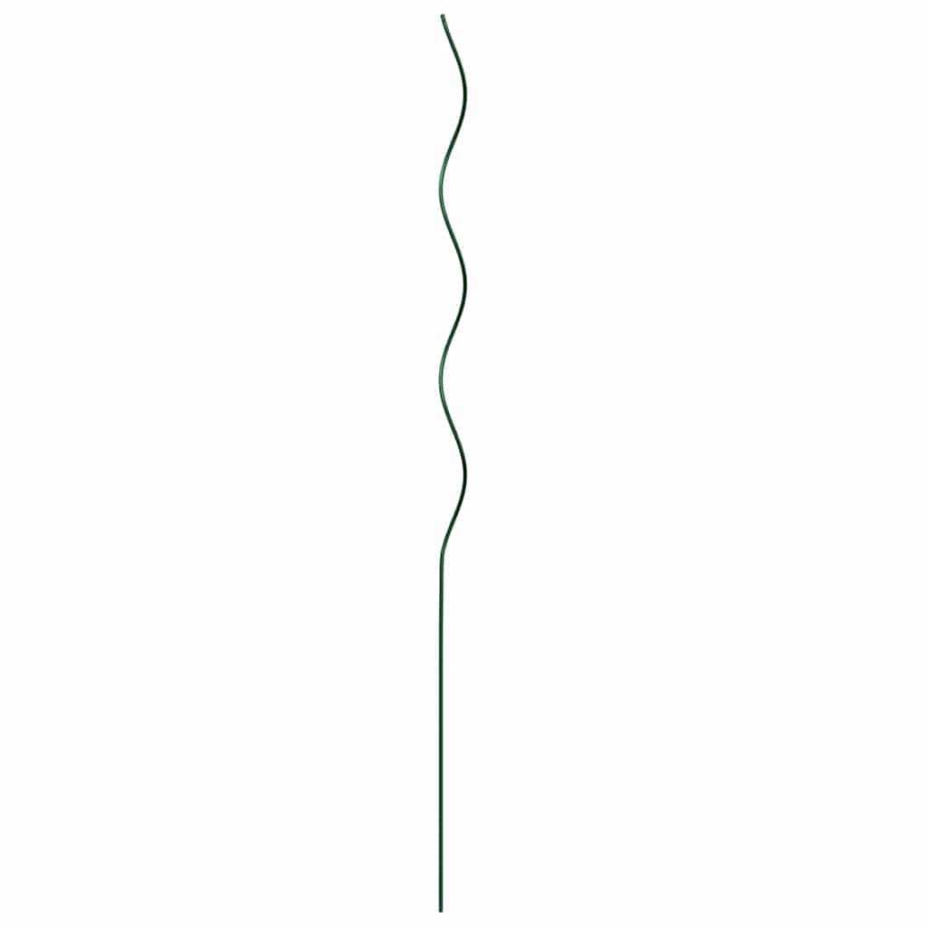 vidaXL Plant Support 5 pcs Green 110 x 0.6 x 0.6 cm Steel