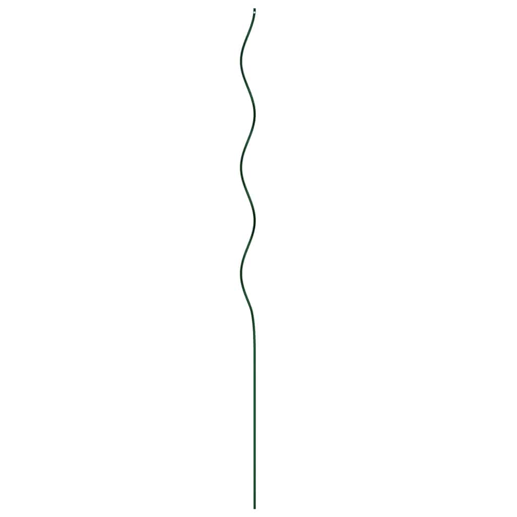 vidaXL Plant Support 5 pcs Green 110 x 0.6 x 0.6 cm Steel