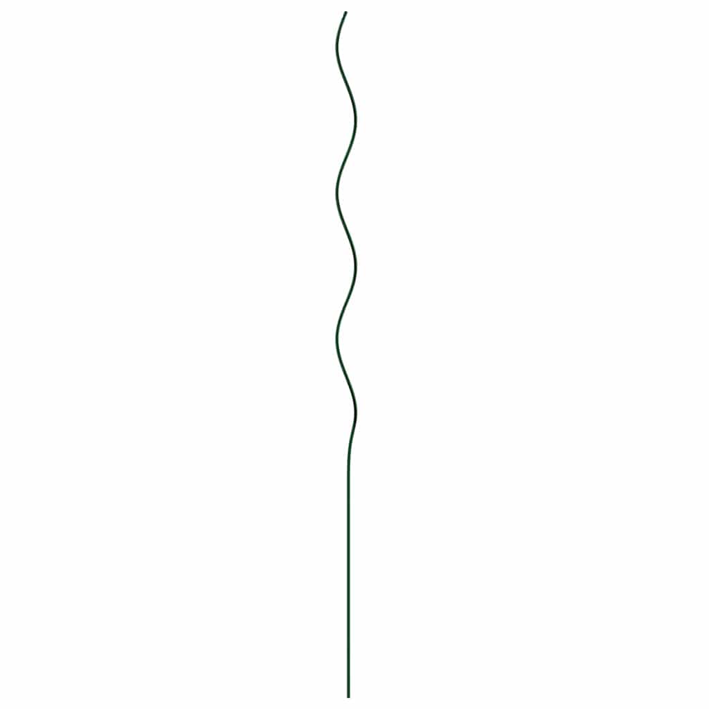 vidaXL Plant Support 5 pcs Green 110 x 0.6 x 0.6 cm Steel