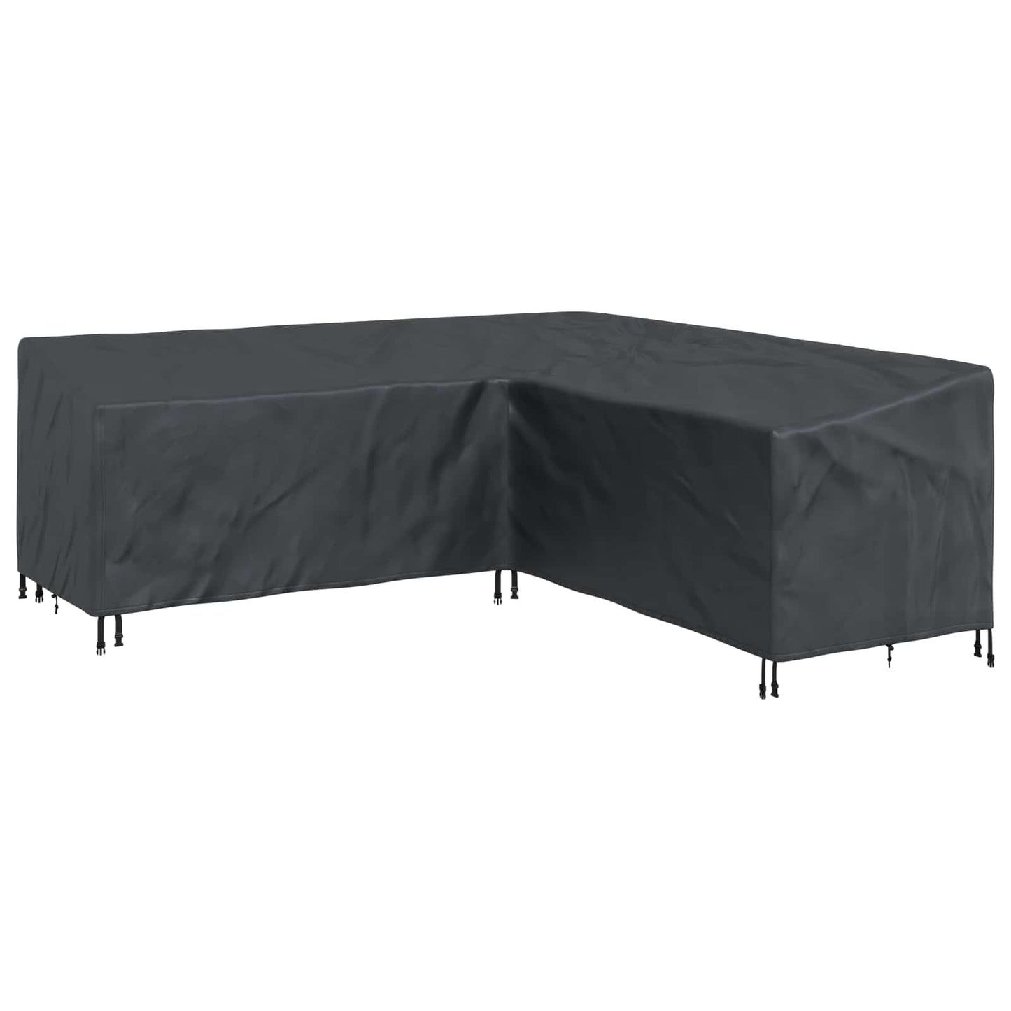 vidaXL Furniture Cover Black 220 x 220 x 80 cm 420D Oxford Fbric
