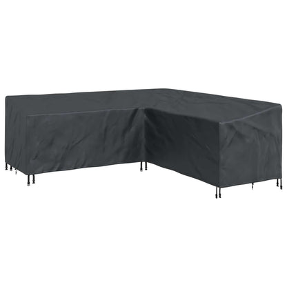 vidaXL Furniture Cover Black 220 x 220 x 80 cm 420D Oxford Fbric