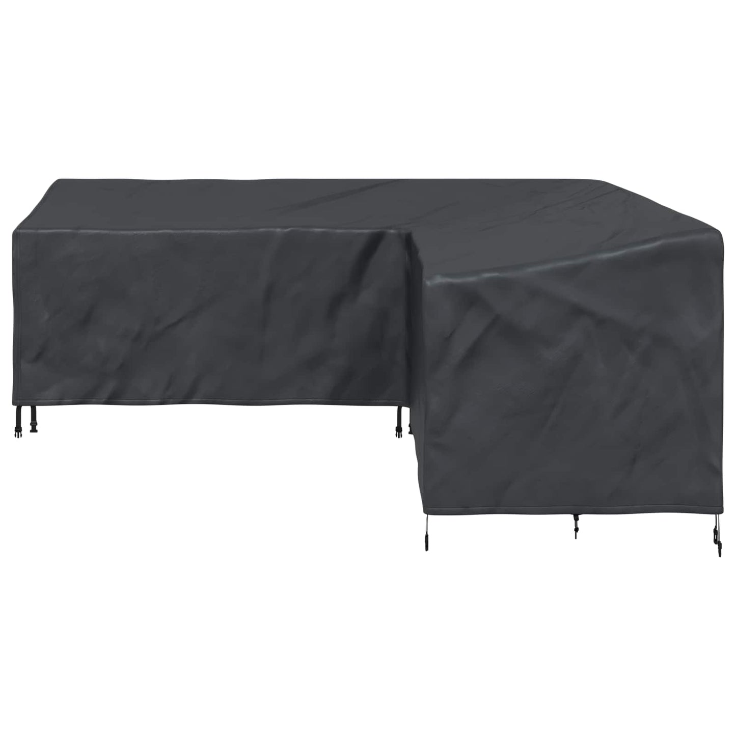 vidaXL Furniture Cover Black 220 x 220 x 80 cm 420D Oxford Fbric