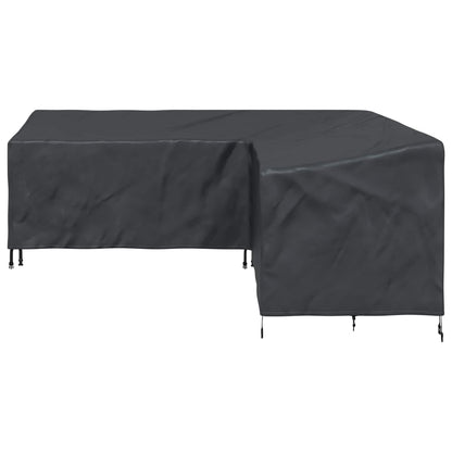 vidaXL Furniture Cover Black 220 x 220 x 80 cm 420D Oxford Fbric