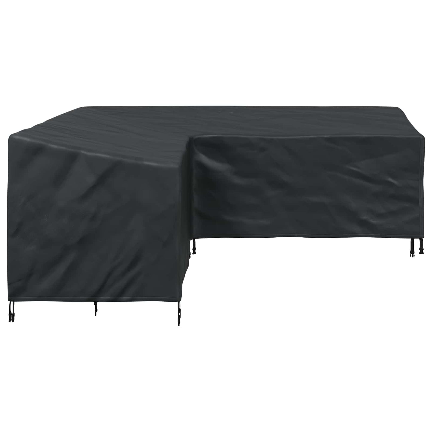 vidaXL Furniture Cover Black 220 x 220 x 80 cm 420D Oxford Fbric